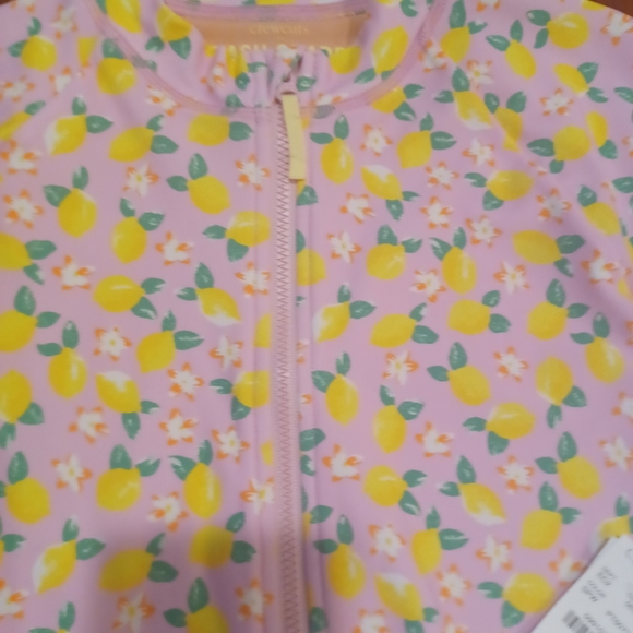J Crew Crewcuts Girls Rashguard Swimsuit NWT - Picture 2 of 7